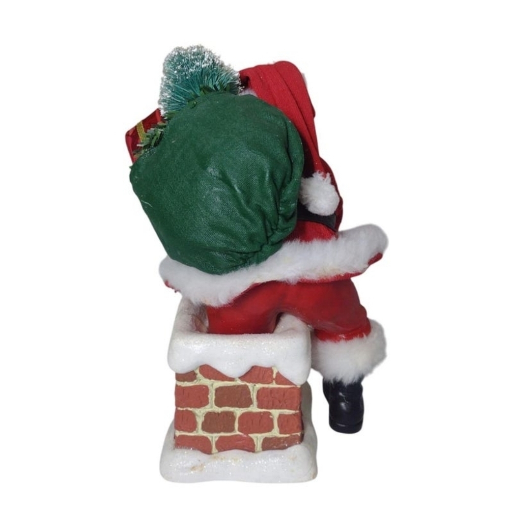 Vintage Santa Claus On Chimney Figurine - Picture 4 of 6